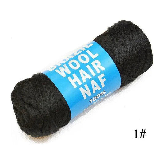 Brazilian Wool Hair 100%  Acrilico lana sintetica per Treccine Braids, Crochet, Twist, DreadLocks, faux lock- 80g