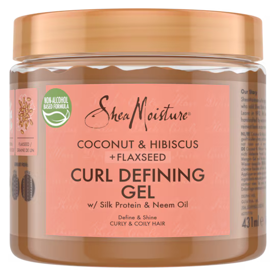 Shea Moisture Coconut & Hibiscus Defining Styling Gel 431ml bonus size