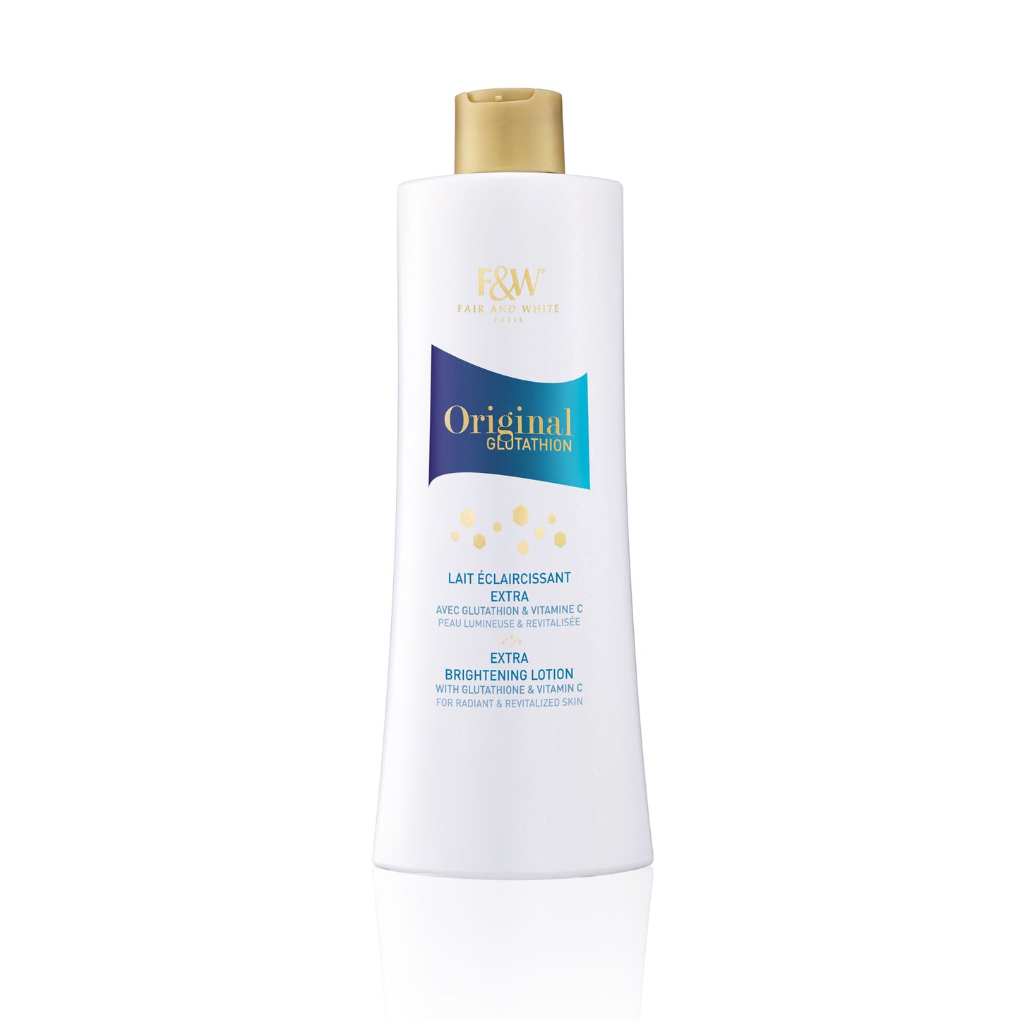 FAIR AND WHITE Extra Brightening Lotion | Original Glutathion 500ML. 17.6 FL OZ