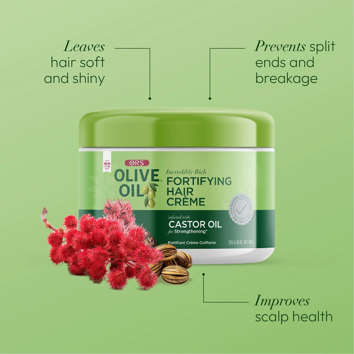 ORS Olive Oil Fortifying Creme Hair Dress for Strengthening 226g  (8.0 oz)