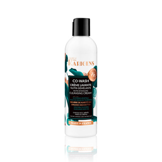 KARIGINS Co-Wash Nutri Detangling Cleansing Cream Vegetable glycerin • Organic Shea Butter • Sunflower Seed Oil 94% natural origin ingredients  250ml
