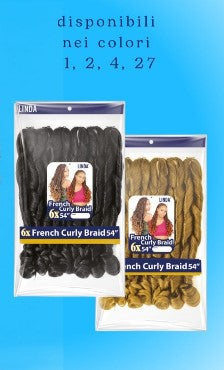 FRENCH CURLY BRAID 6 X 54 " LINDA  200g