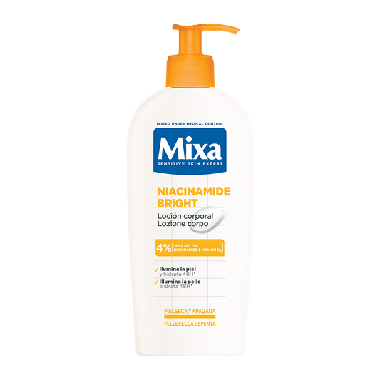MIXA NIACINAMIDE BRIGHT LOZIONE CORPO PER PELLE SECCA E SPENTA 250ml