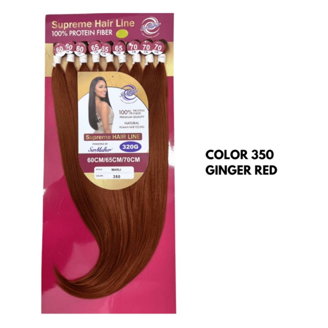 MARLI- Extension a Tessitura Top Quality- capelli Lisci 320g 3 per 70cm cm, 3 per 65cm, 3 per 60cm