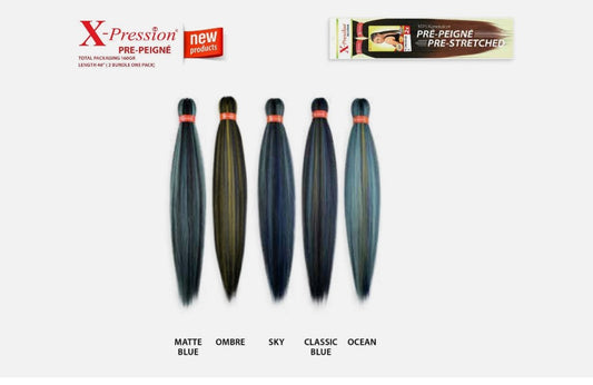 X-Pression Extension Capelli Treccine braids Kanekalon Mixed Mèches 160 g 46''