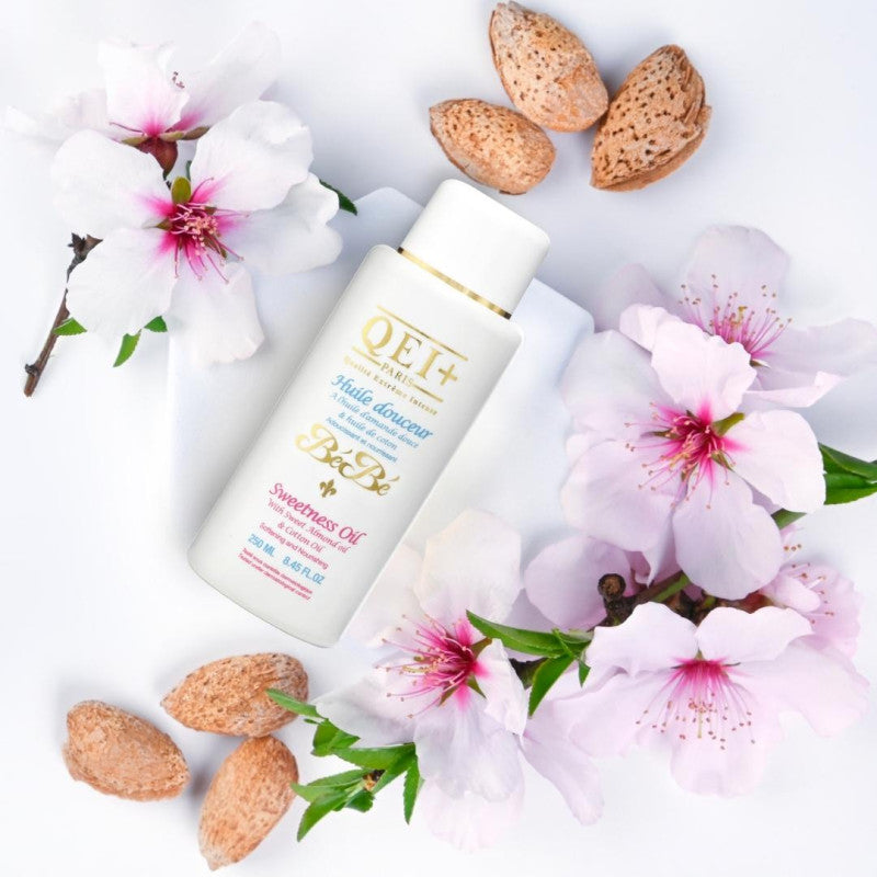 QEI+ Moisturizing Baby Oil - Sweet Almond 250ML