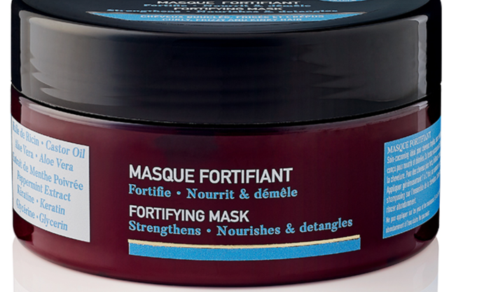Kairly Naturalong Fortifying Mask  250ml with Castor oil, Aloe Vera, Peppermint Extract, Keratin abnd Glicerine- 8.8fl.oc