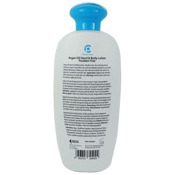 Perfect Clear Argan Oil Hand & Body Lotion, Paraben free 500ml