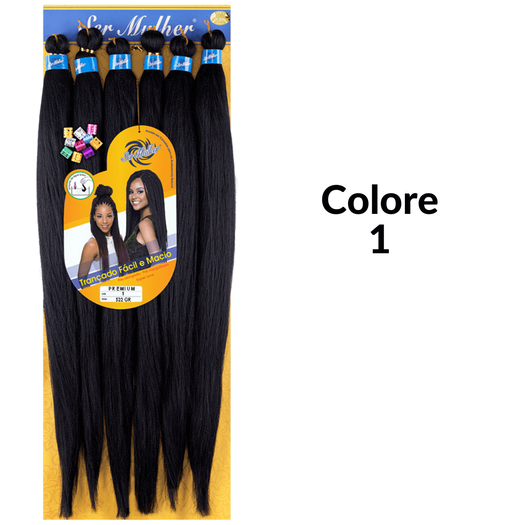 SUPER JUMBO PREMIUM Extension per treccine africane Pre-stratched 65cm 552g