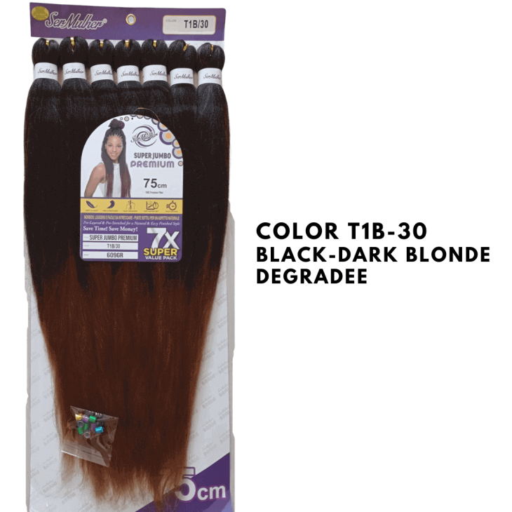 SUPER JUMBO PREMIUM XXL 75cm, 609 gr Extension per treccine africane -