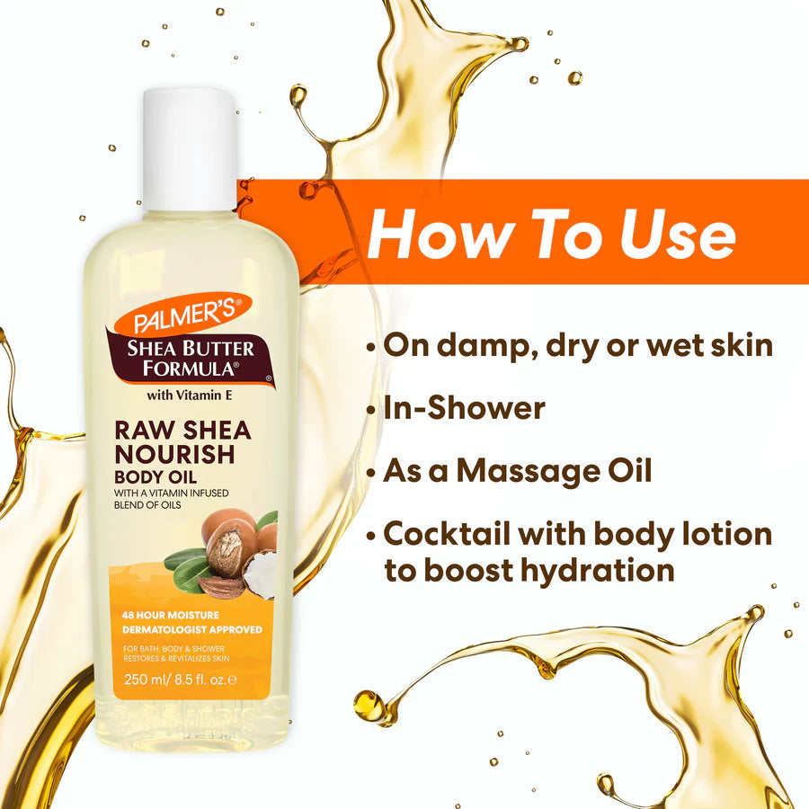 Palmer's Shea Butter Formula Raw Shea Nourish Body Oil 250ml