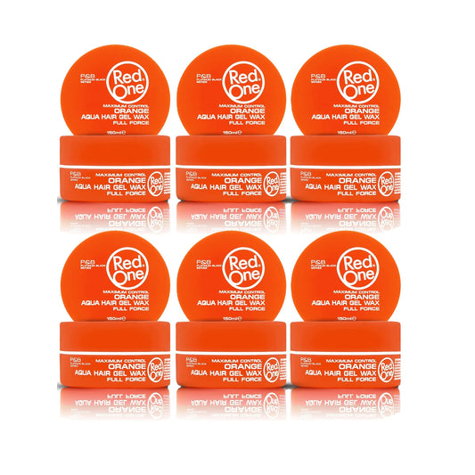 REDONE ORANGE AQUA HAIR GEL WAX FULL FORCE 6x150ml