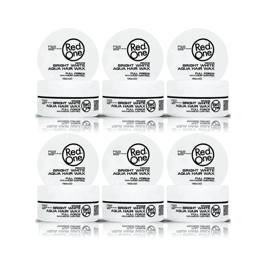 REDONE BRIGHT WHITE AQUA HAIR WAX FULL FORCE 6x150ml