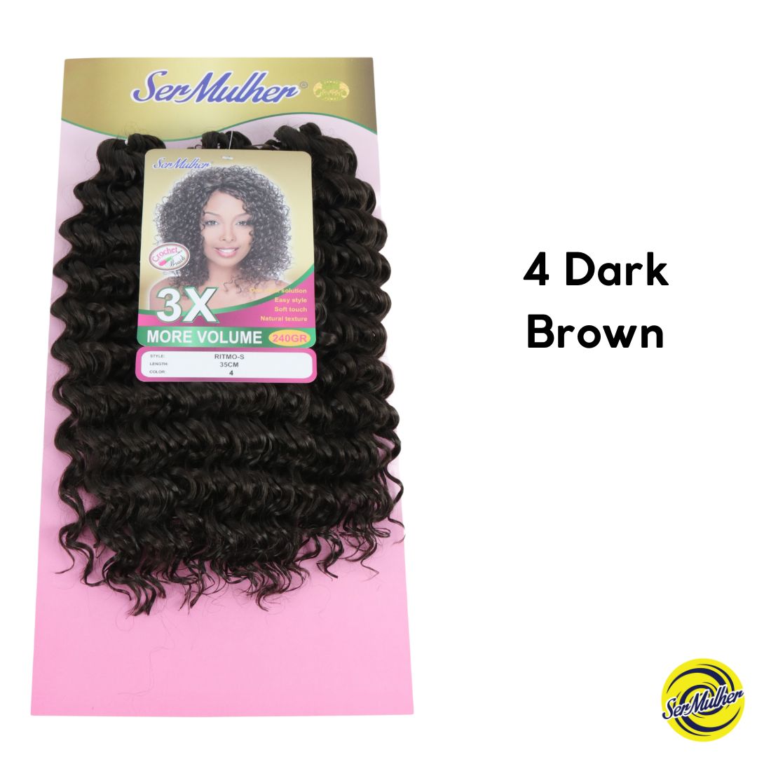 New Deeo Wave RITMO 35 CM Extension di capelli ricci per Crochet Braids