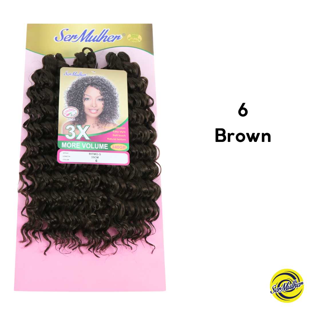 New Deeo Wave RITMO 35 CM Extension di capelli ricci per Crochet Braids