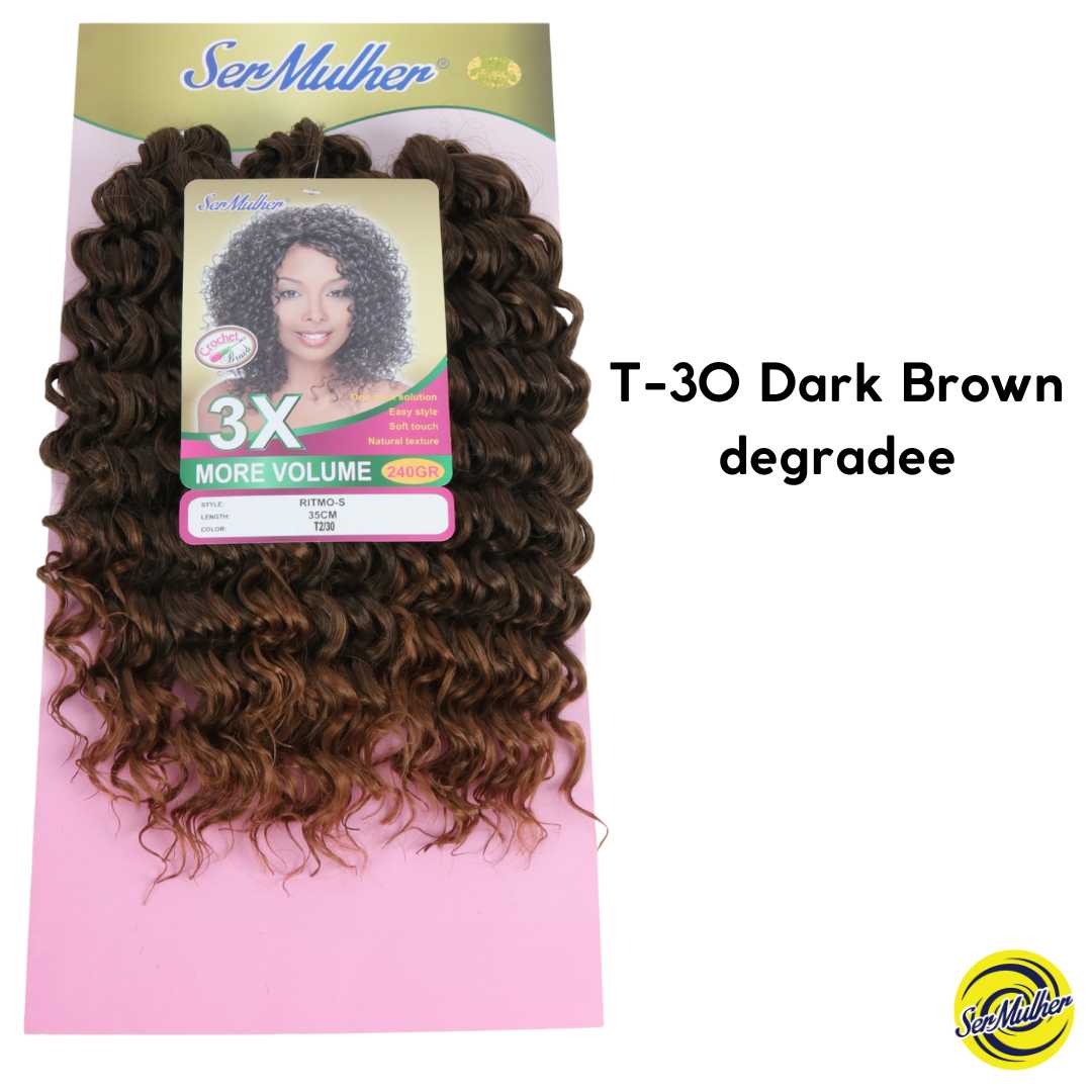 New Deeo Wave RITMO 35 CM Extension di capelli ricci per Crochet Braids