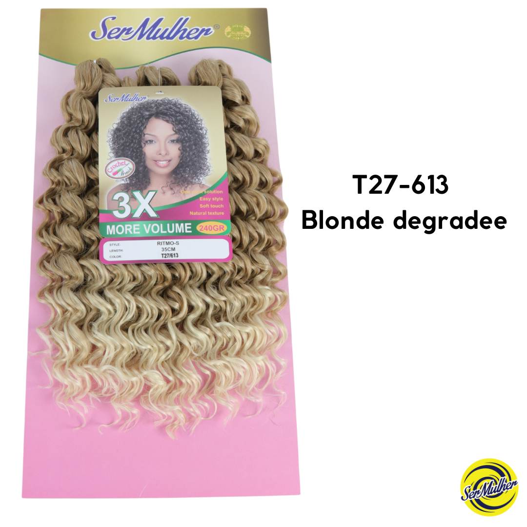 New Deeo Wave RITMO 35 CM Extension di capelli ricci per Crochet Braids