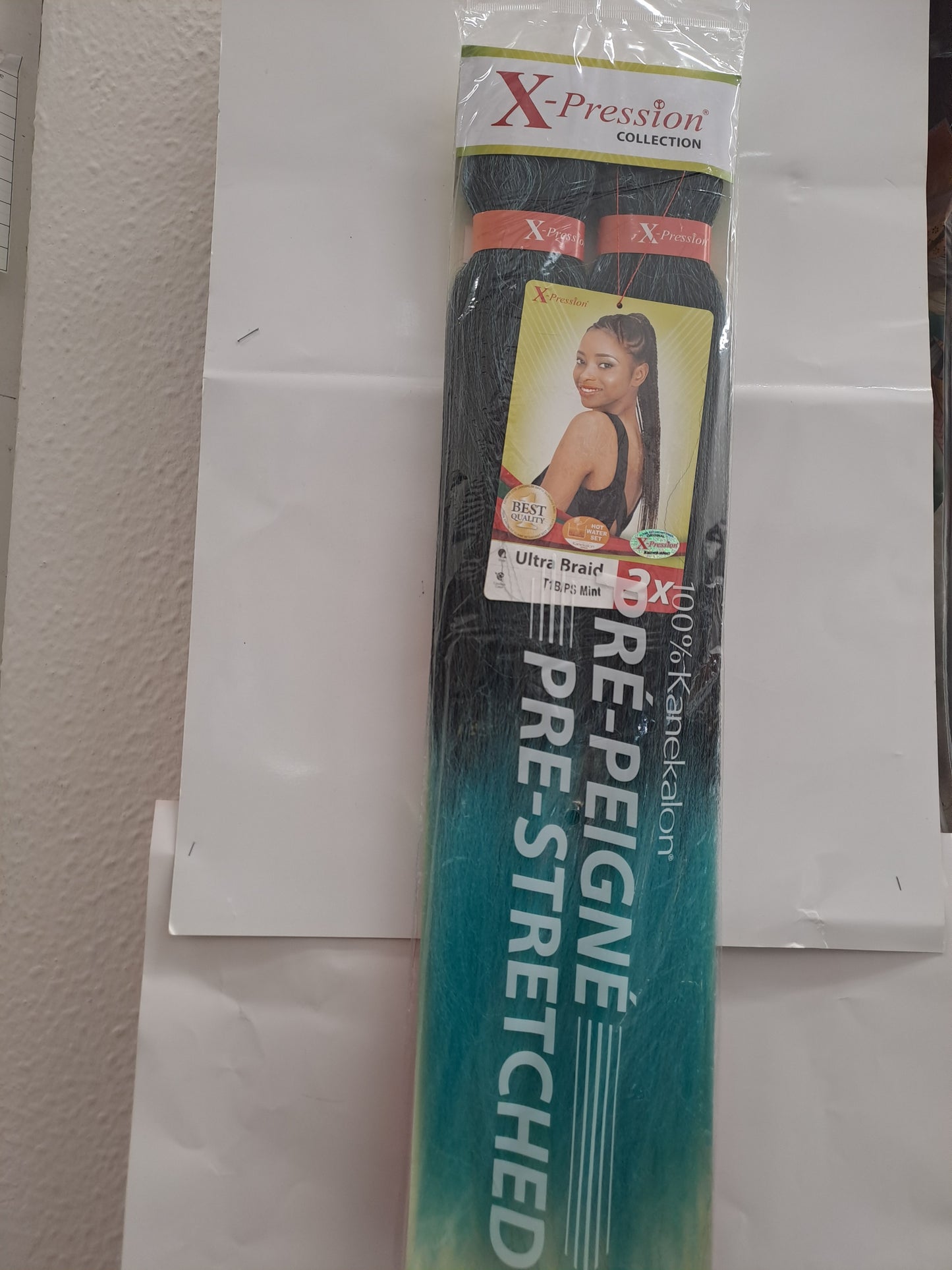 X-Pression Extension Ultra Braid Capelli Treccine braids Kanekalon Pre-stretched Shatush 160g  2 X 46''