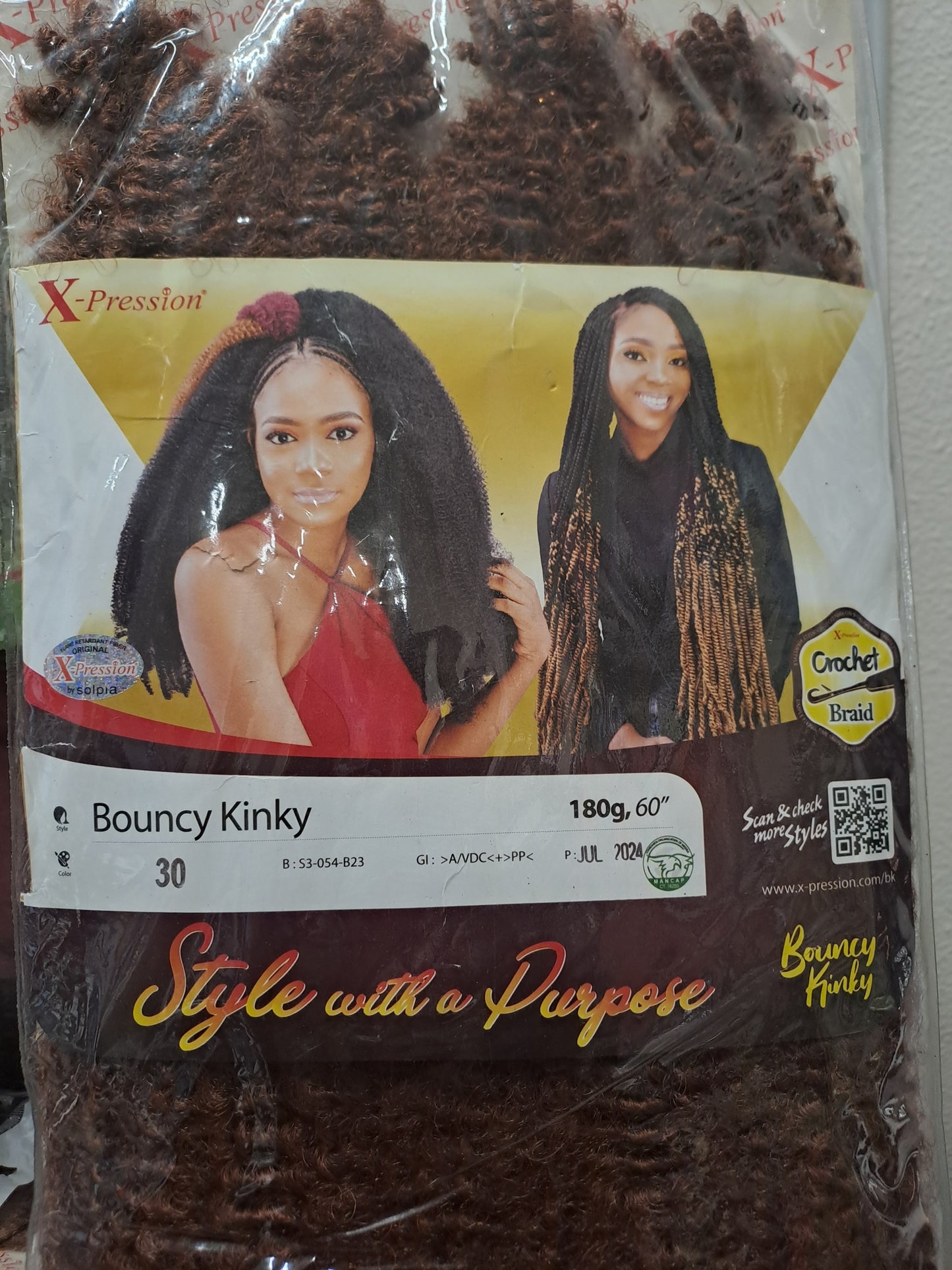 X-pression Bouncy Kinky 180g 60"