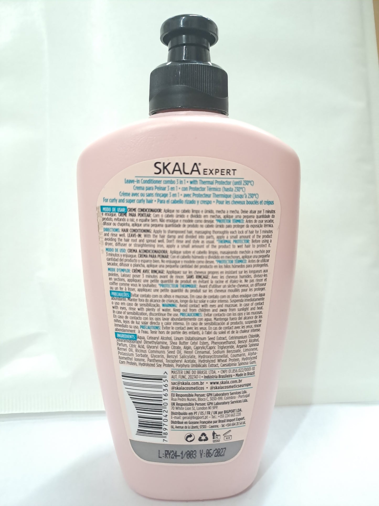 SKALA EXPERT- Maschera/Crema Condizionatore/Crema acconciatura "Crespo Divino" 3 in 1-250 ml- 100% vegano - Per l'effetto crespo portare volume e lucentezza ai capelli