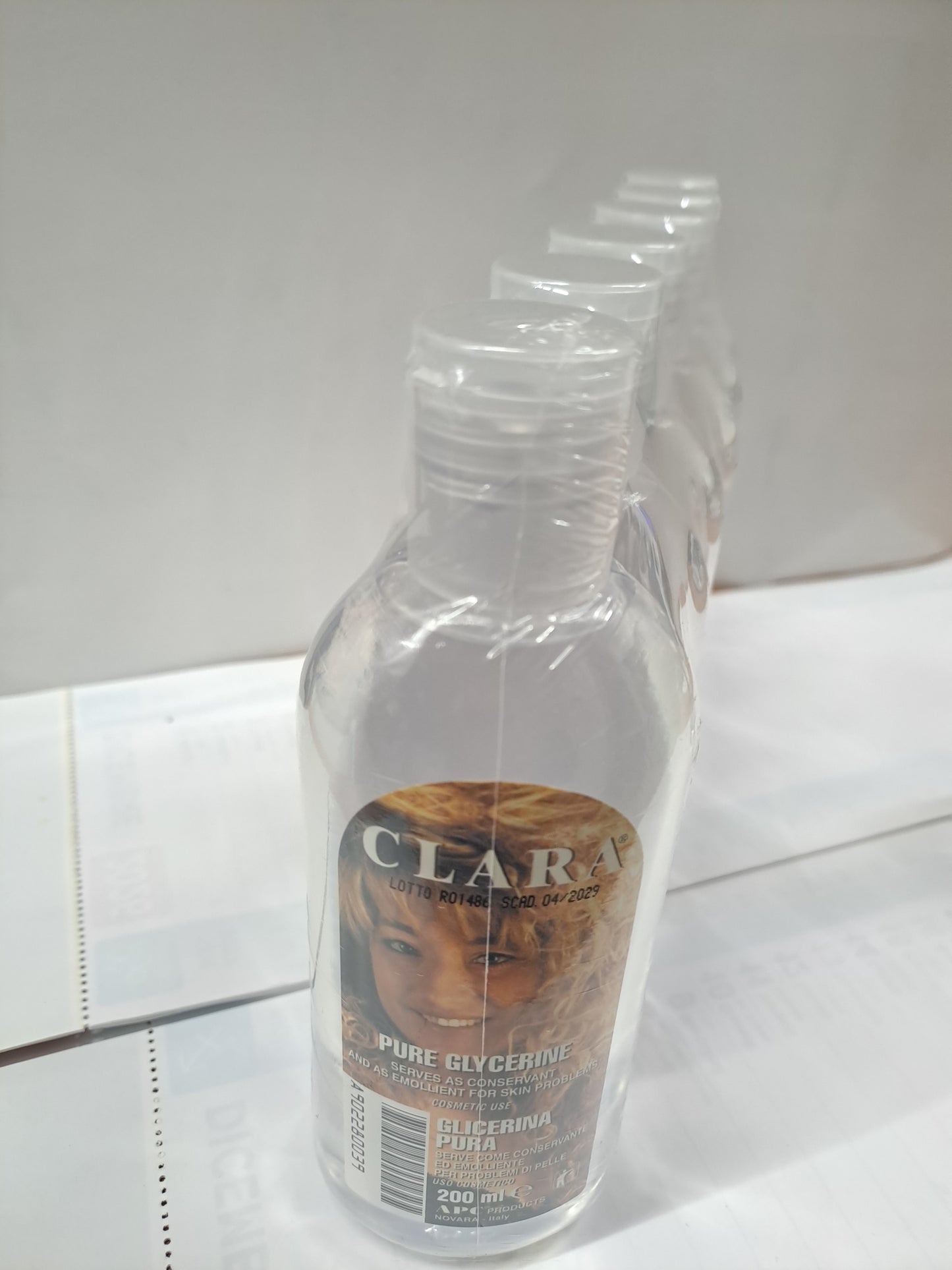 Clara Pure Glycerine 6x200ml Made in Italy - Pack da 6