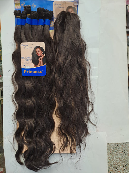 Princess weavom wth closure 26" color 4