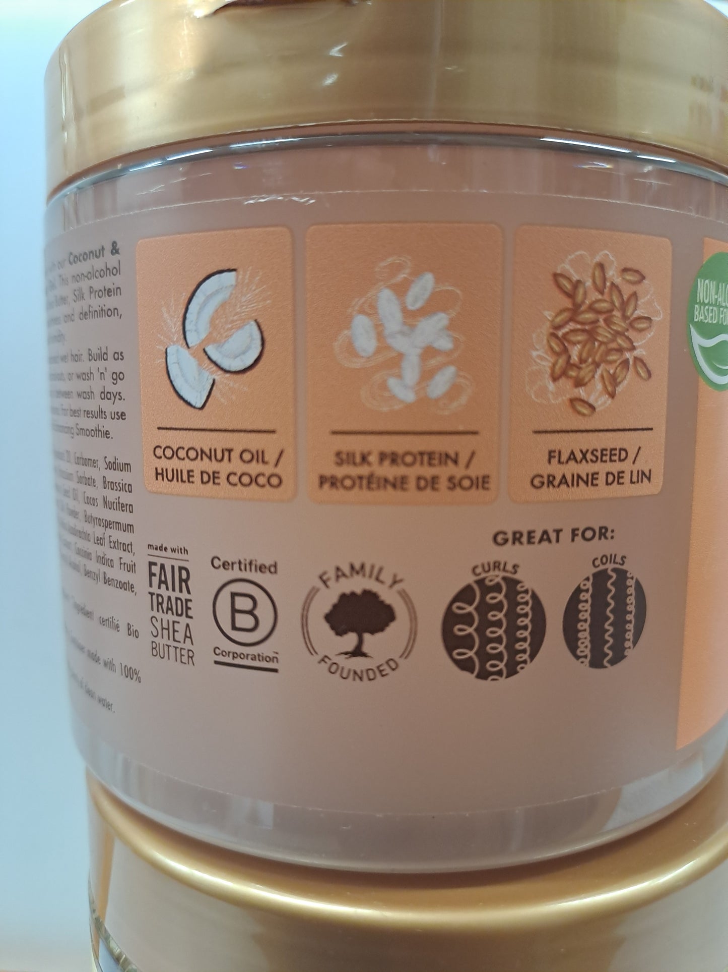 Shea Moisture Coconut & Hibiscus Defining Styling Gel 431ml bonus size