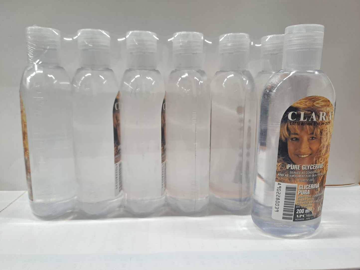 Clara Pure Glycerine 6x200ml Made in Italy - Pack da 6