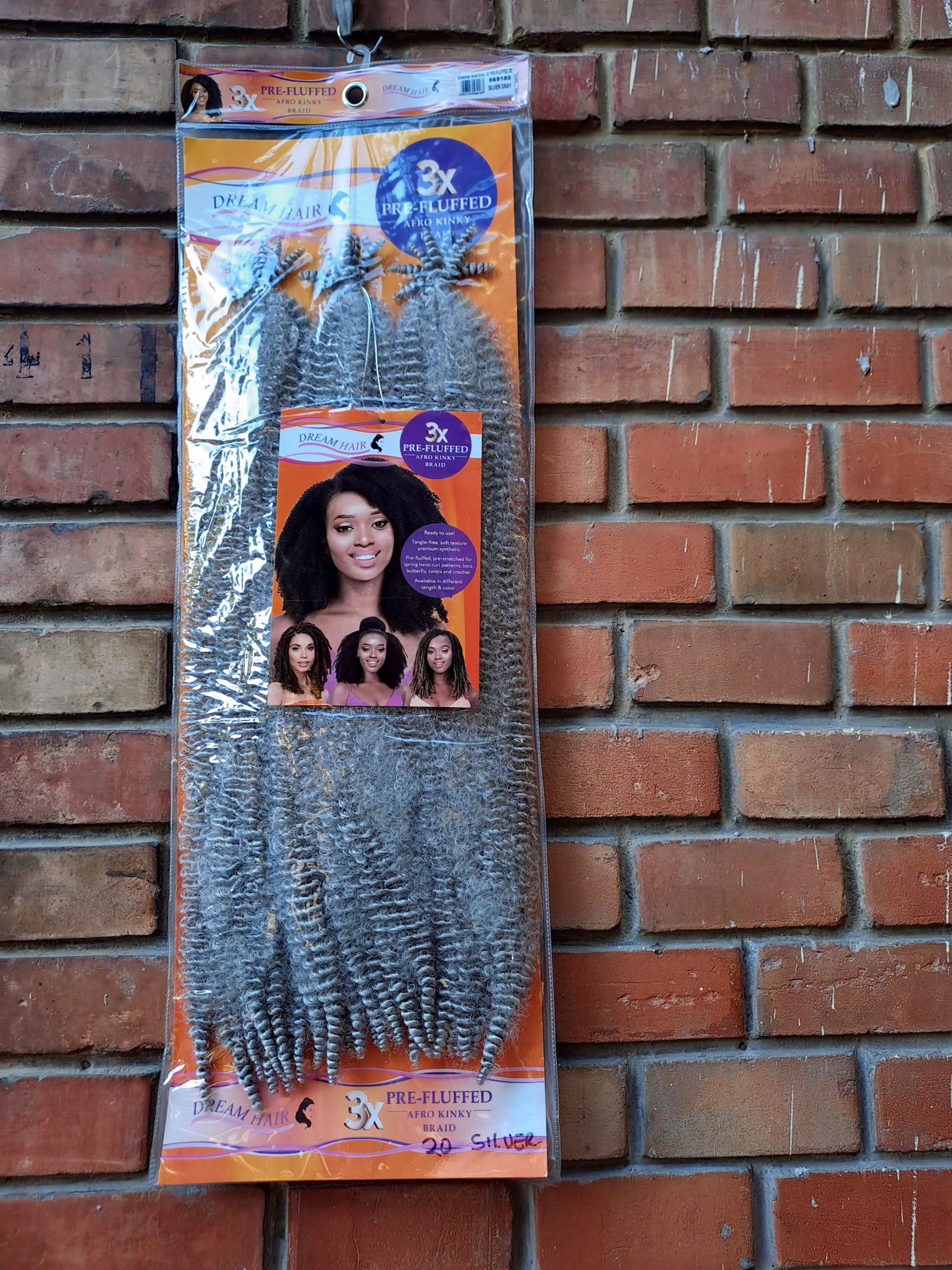 Afro Kinky Braid Synthetic Hair 3x Pre-Fluffed 20''