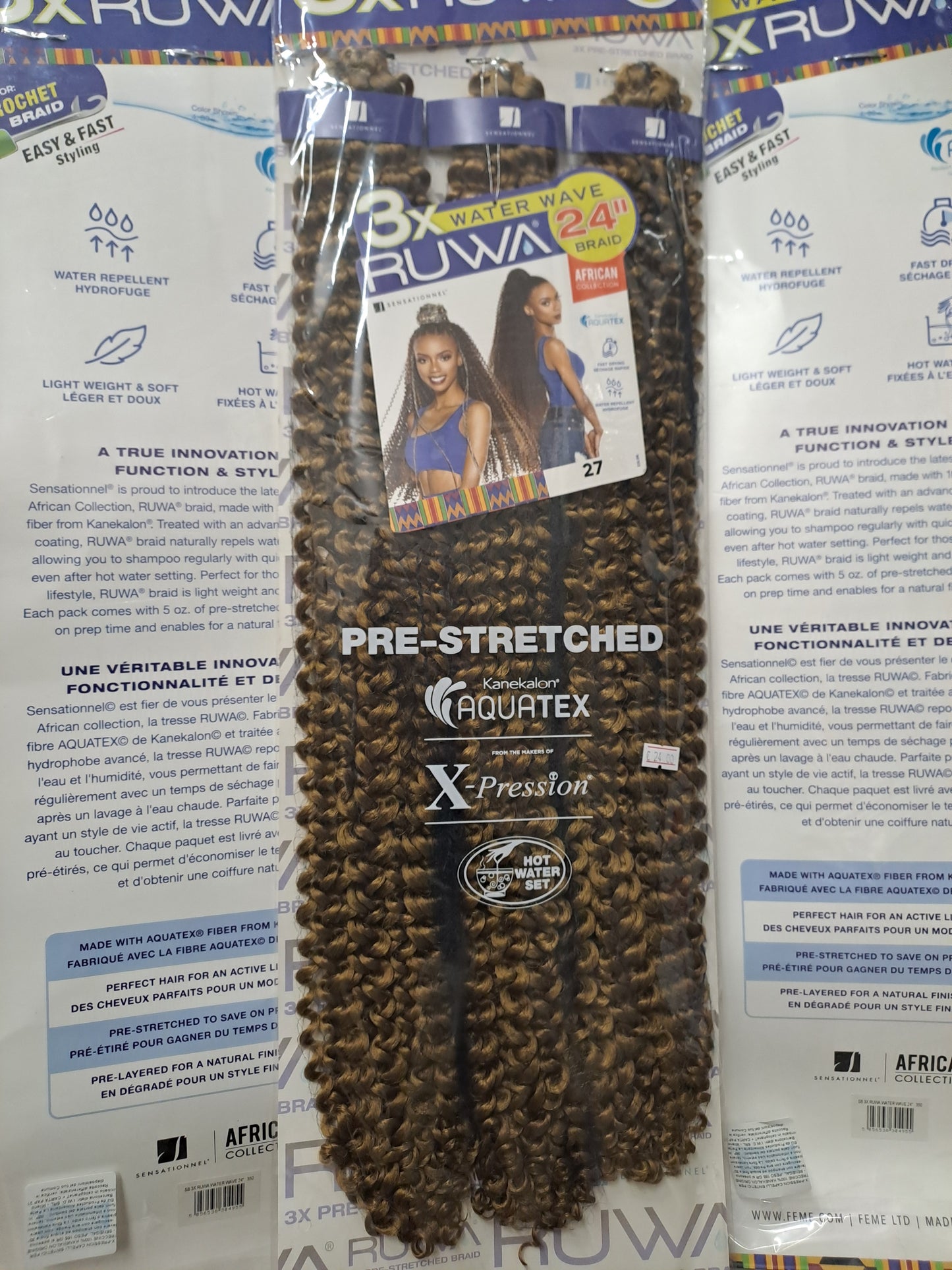 Ruwa - 3x Water Wave 24 inches 245g