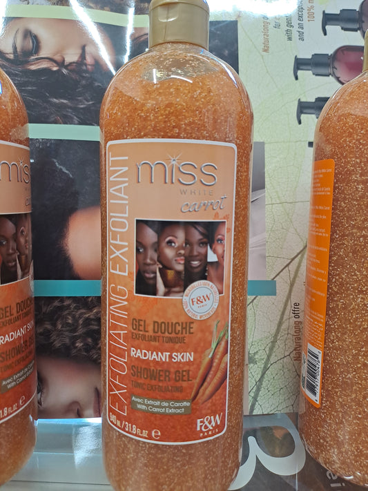 Fair & White Miss White Carrot Exfoliating Radiante Shower  Gel 940 ml
