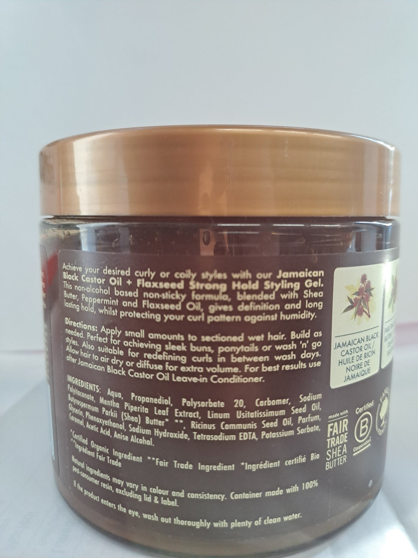 Shea Moisture Jamaican Black Castor Oil Strong Hold Styling Gel 431ml bonus size