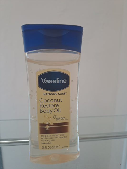 Vaseline Intensive Care Coconut Restore Body Oil. 200ml. 100% pure coconut oil