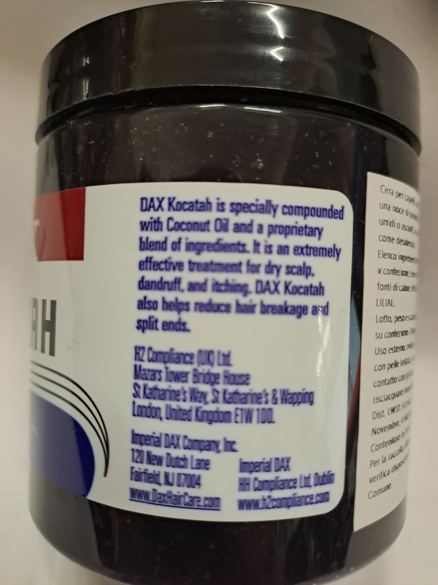 DAX Coconut Oil & Tar Oil KOCATAH DRY SCALP RELIEF 7.5 oz Black