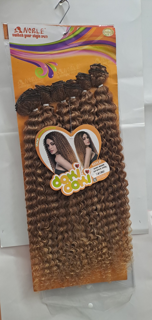 Noble Doki Curl Weavon, Extension, Tissage-Artificial Hair 200g color T-M17/M457