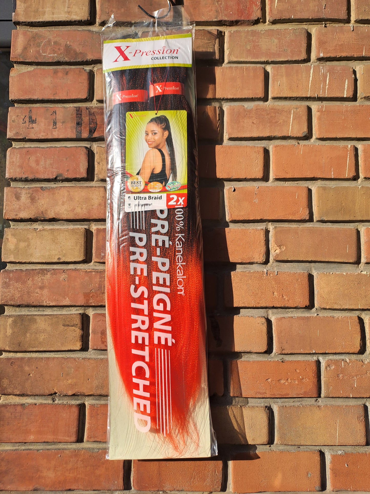 X-Pression Extension Ultra Braid Capelli Treccine braids Kanekalon Pre-stretched Shatush 160g  2 X 46''
