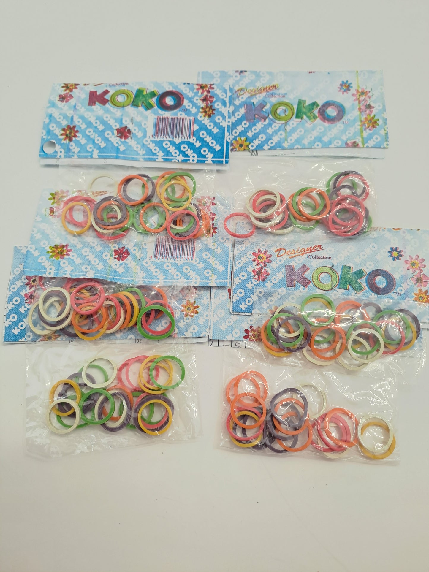 KOKO Elasticini Colorati per Treccine 6x