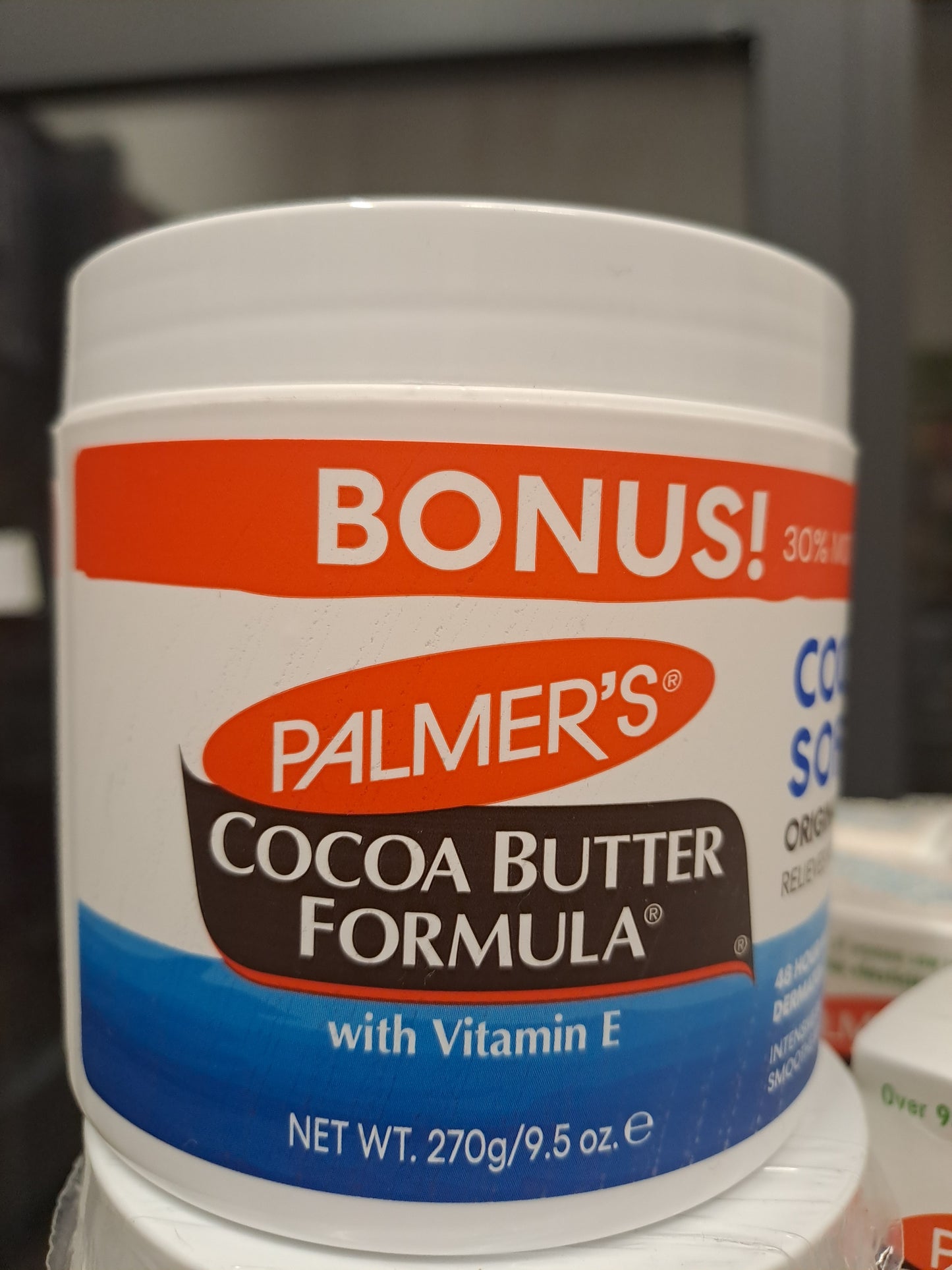 Palmer's Cocoa Butter formula with vitamin E Original Solid Formula  Jar 270g bonus size 305 more free