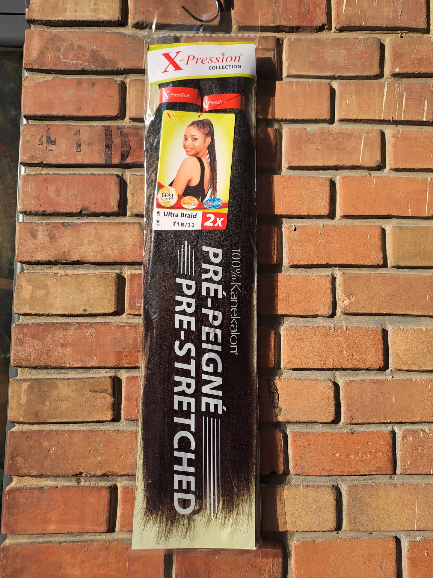 X-Pression Extension Ultra Braid Capelli Treccine braids Kanekalon Pre-stretched Shatush 160g  2 X 46''