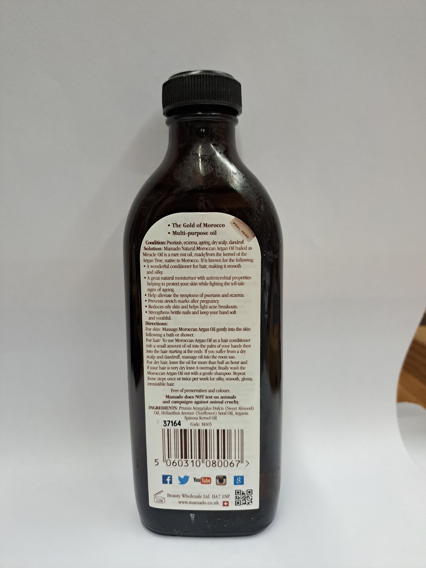 Mamado Natural Moroccan  Argan oil 150ml