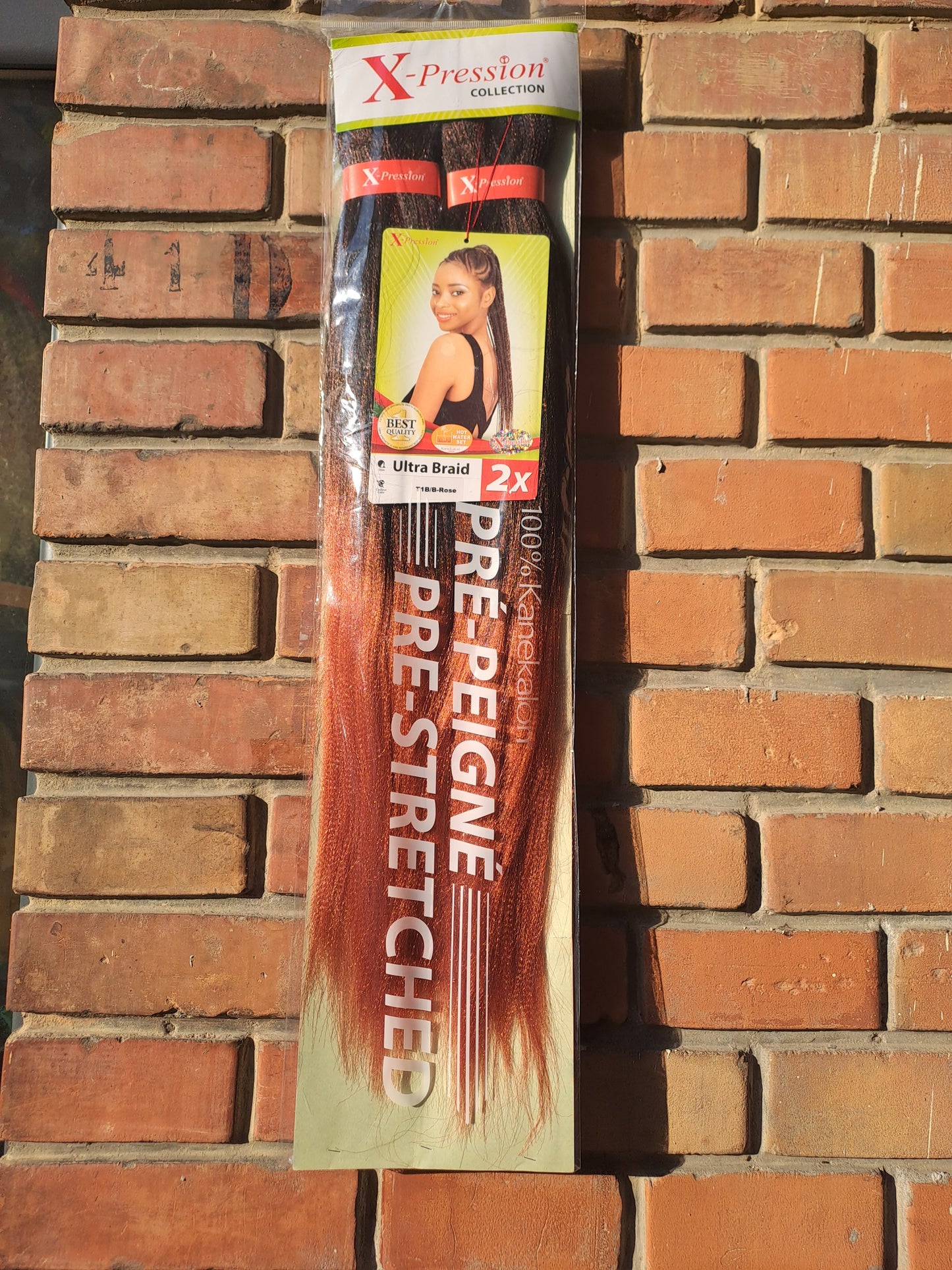 X-Pression Extension Ultra Braid Capelli Treccine braids Kanekalon Pre-stretched Shatush 160g  2 X 46''