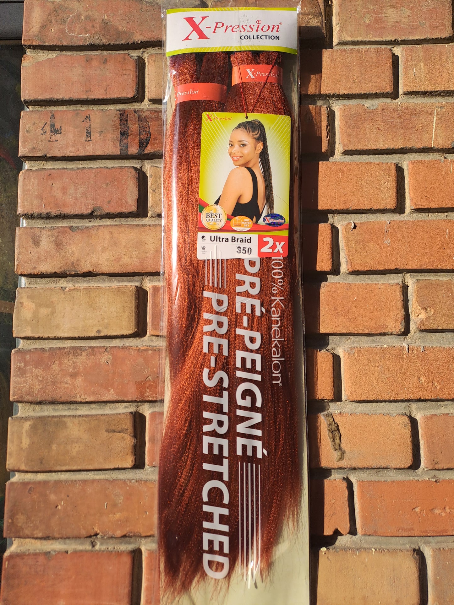 X-Pression Ultra Braid Extension Capelli Treccine braids Kanekalon Pre-stretched 160g  2 X 46''