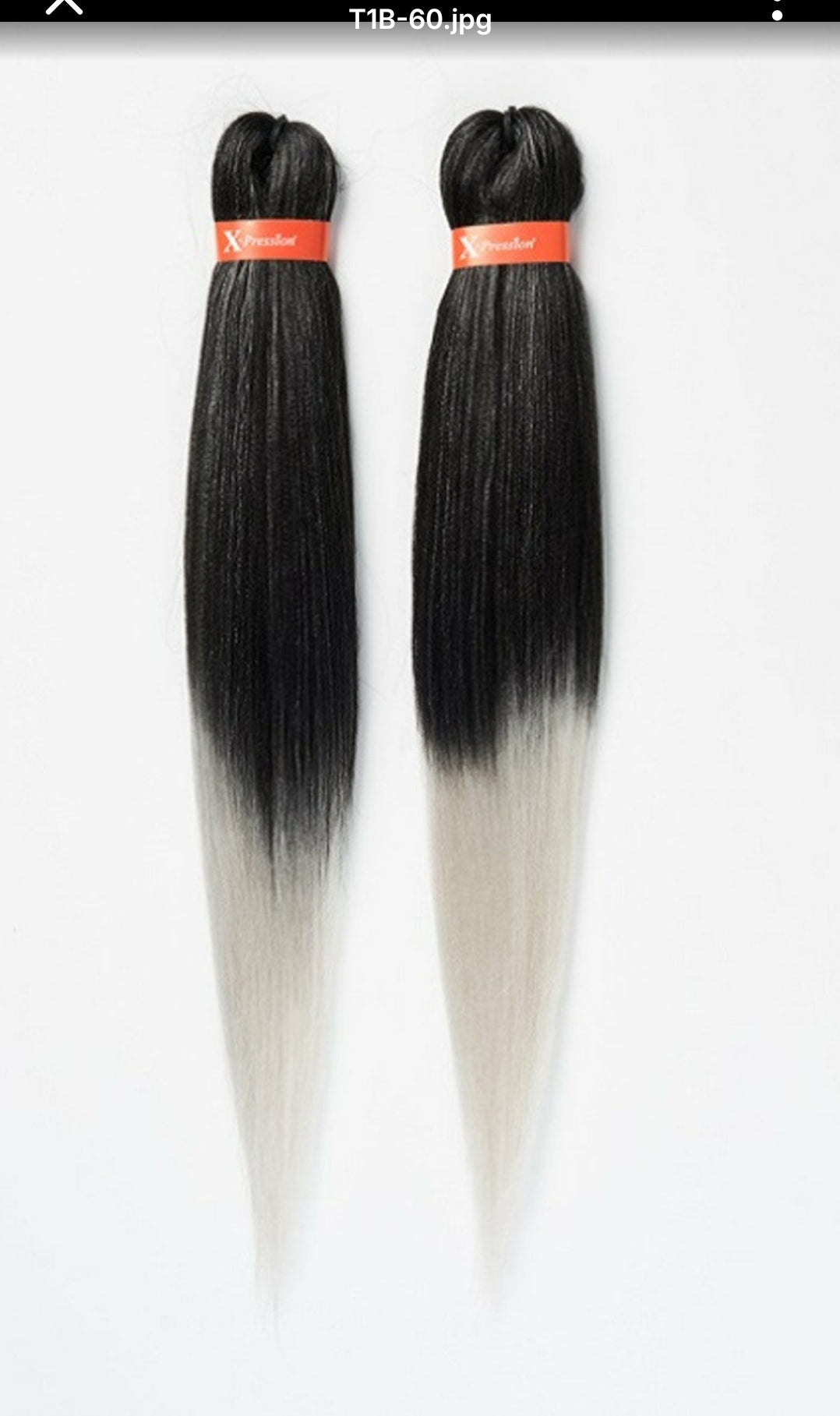 X-Pression Extension Ultra Braid Capelli Treccine braids Kanekalon Pre-stretched Shatush 160g  2 X 46''