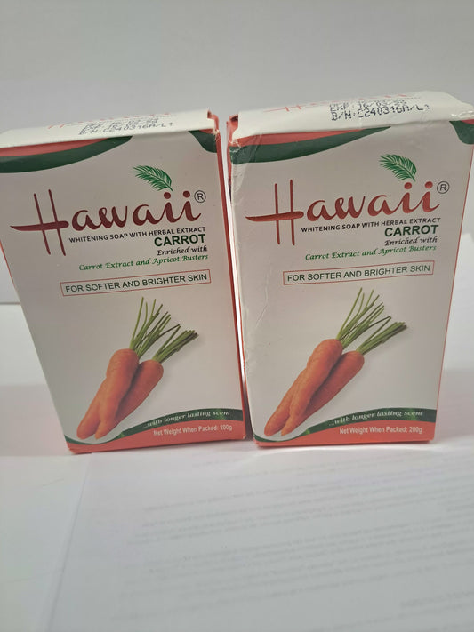 Hawaii Whitening Soap Carrot 2x200g