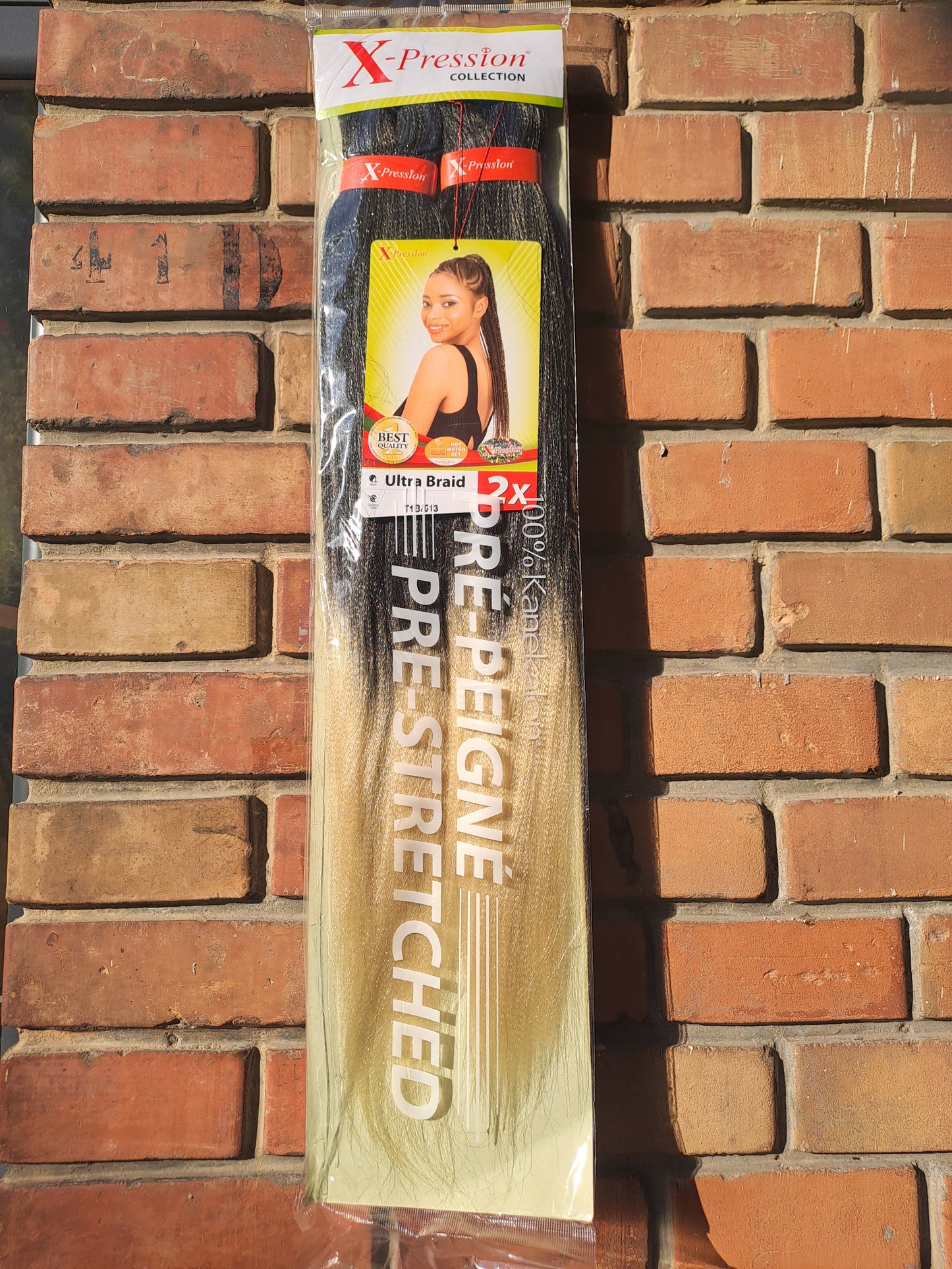 X-Pression Extension Ultra Braid Capelli Treccine braids Kanekalon Pre-stretched Shatush 160g  2 X 46''
