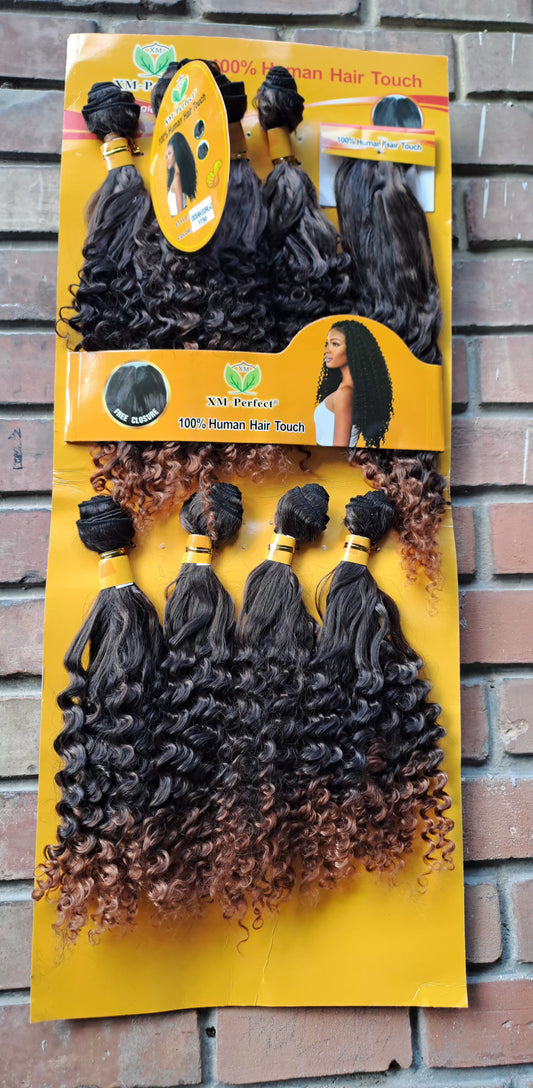 Ocean Curl  + Closure 1 T 30 pics 8 x 14 inches WEAVON EXTENSION