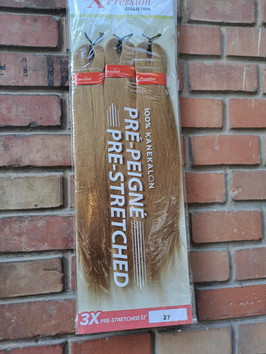 X-Pression Ultra Braid Mini   3x bundles of 32” hair (16” when folded) 90g