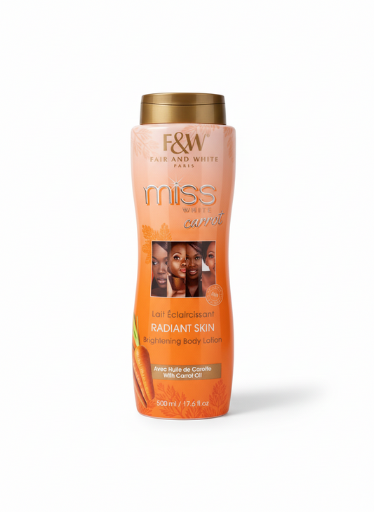 Fair & White Miss White Carrot Brightening Body Lotion 500 ml