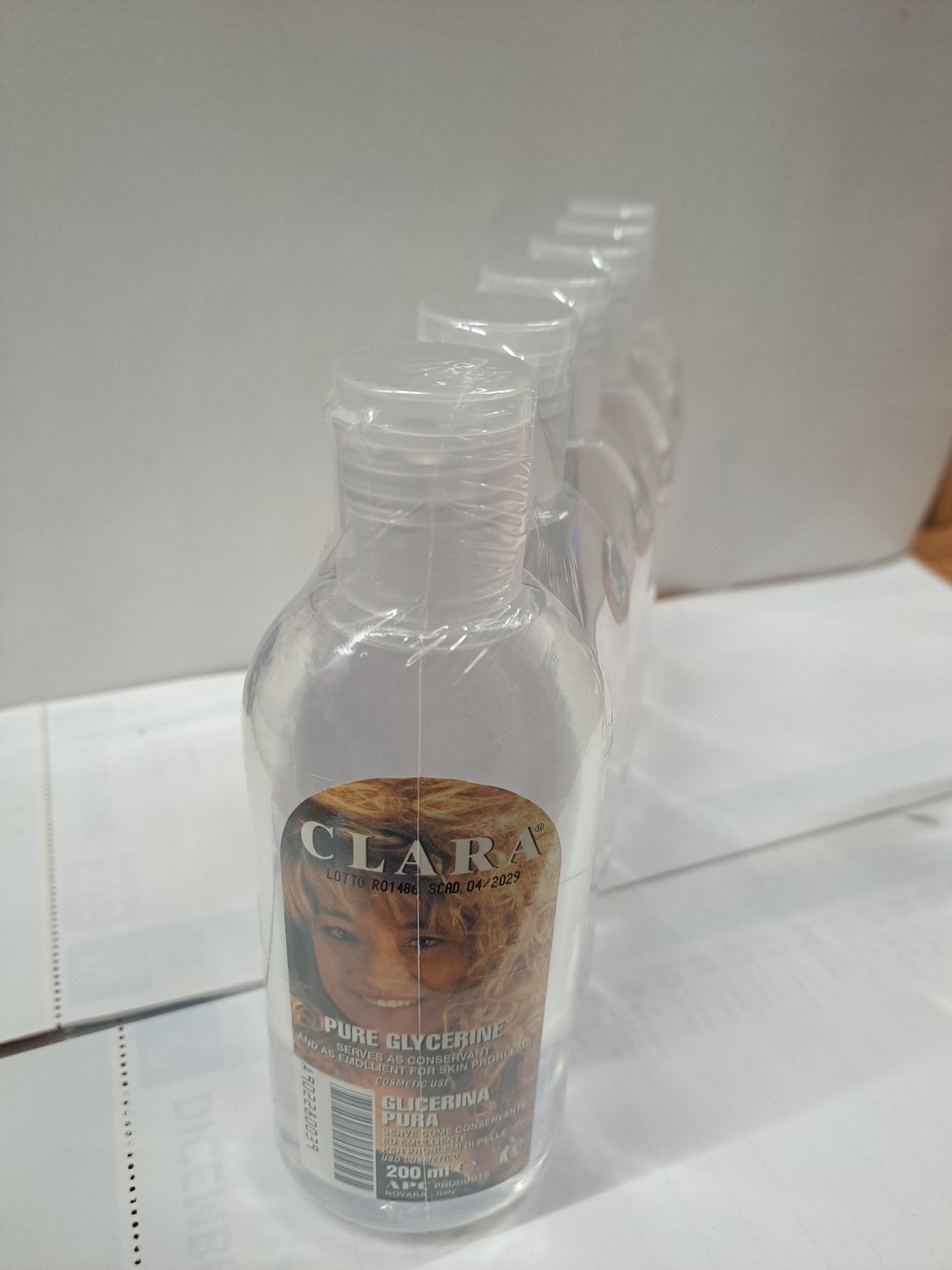 Clara Pure Glycerine 6x200ml Made in Italy - Pack da 6