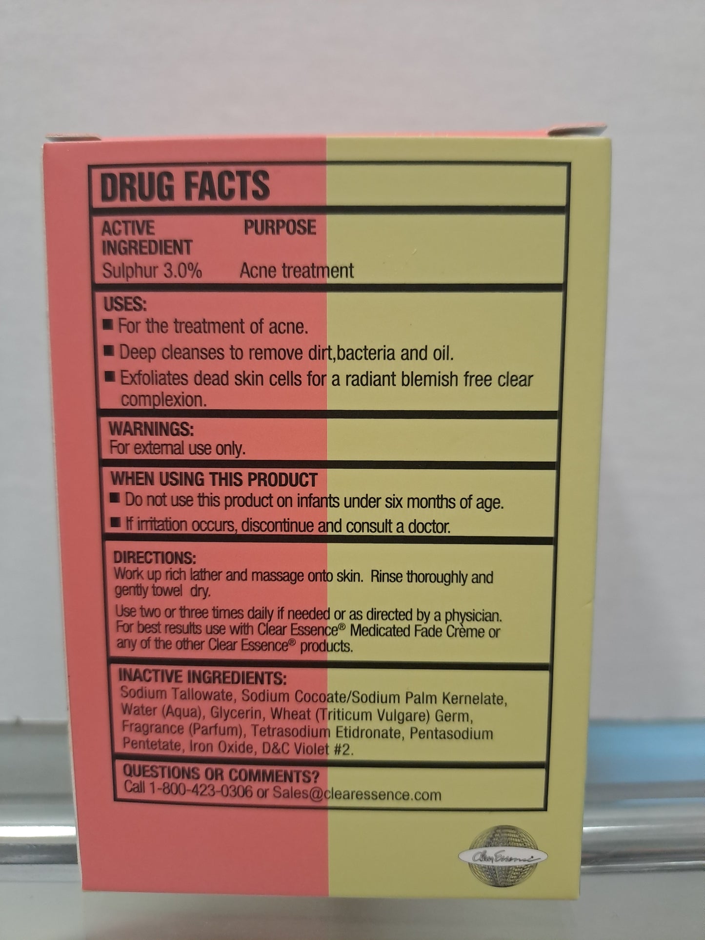 Clear Essence Medicated Cleansing Bar plus Exfoliants 133.2g